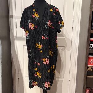 Old Navy Black Floral Dress (HU)